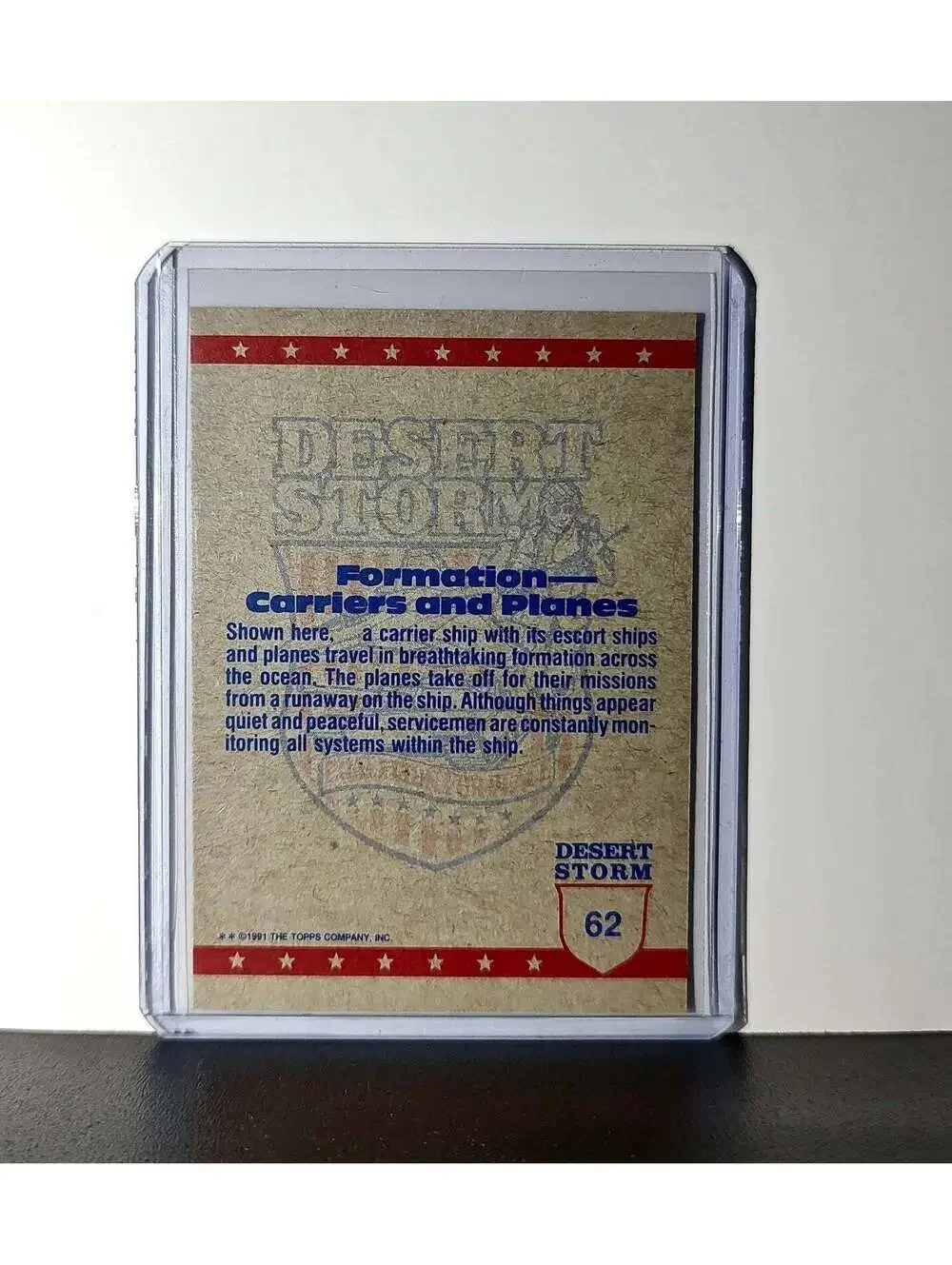 Moving In 1991 Topps Desert Storm #62 Card